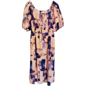 Cute Spring Summer Dress by Universal Thread Pink Peach Purple Blue Dress Size S